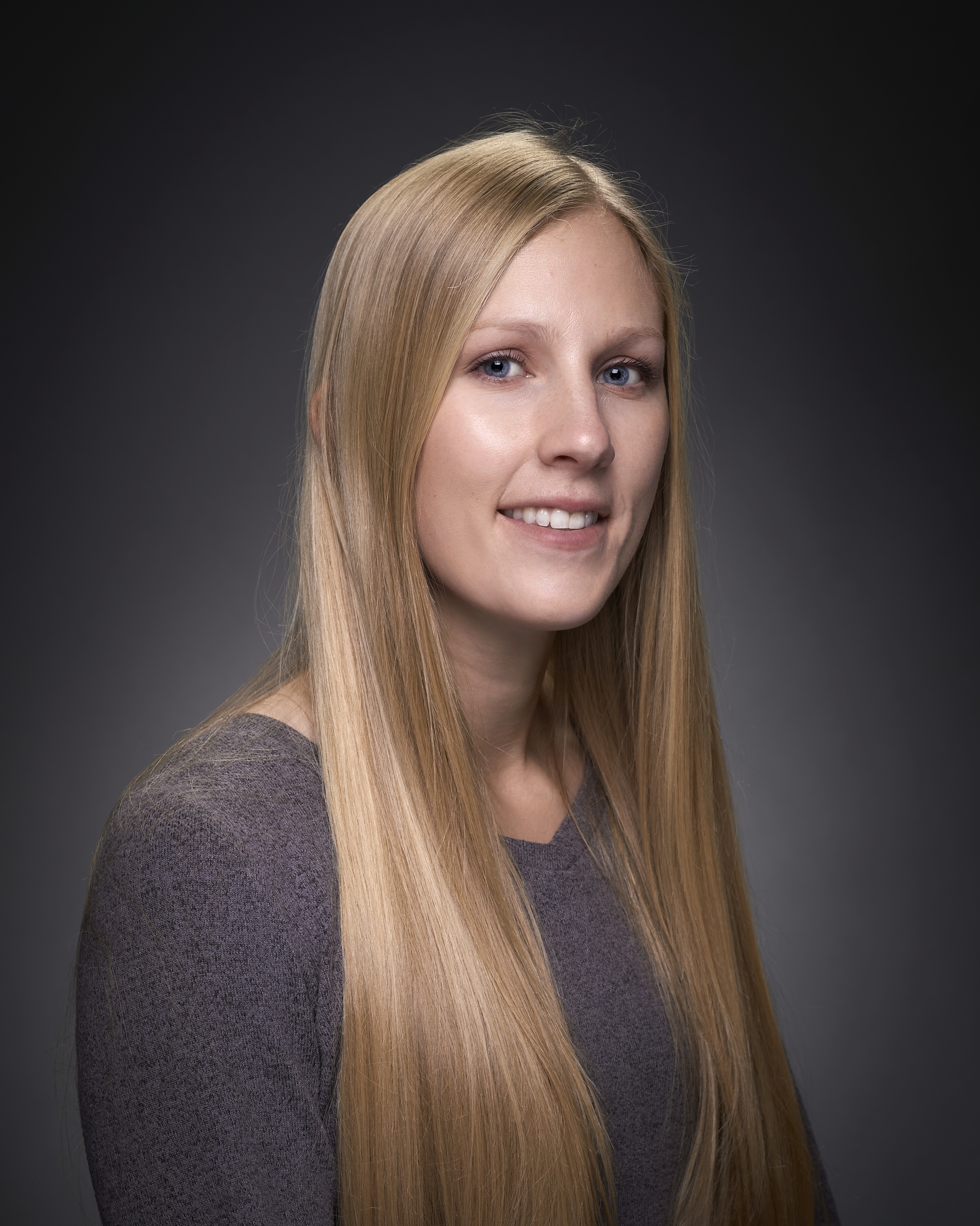 a woman with long hair