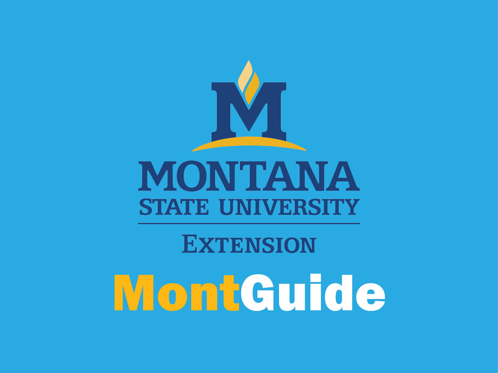 A logo of Montana State University Extension MontGuide
